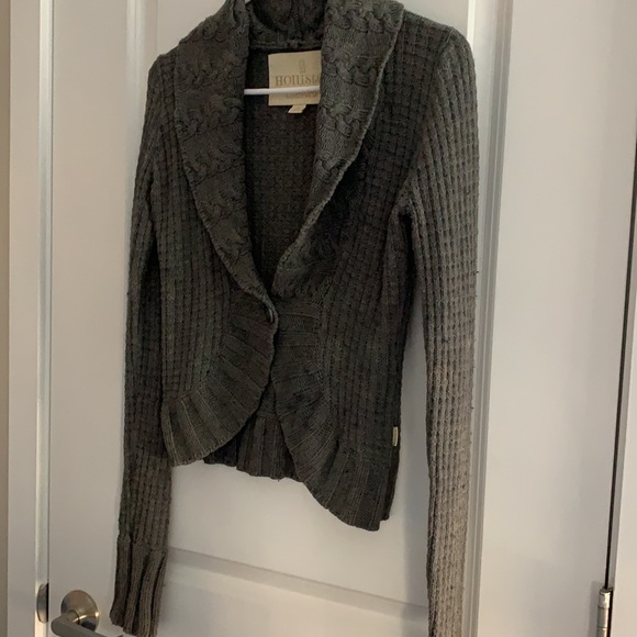 Dark Grey Hollister Cardigan | Size:M - Picture 2 of 9